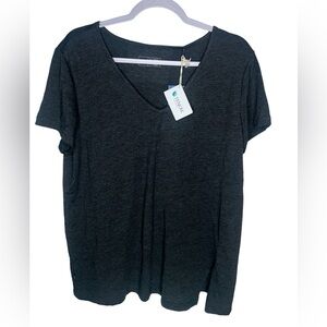 Women's 10 Tree Short Sleeve Tencel Dark Gray T-Shirt Size XL